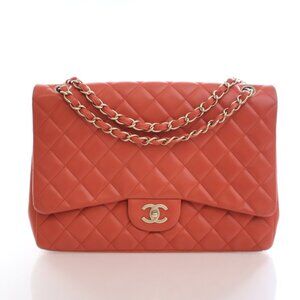 Chanel Maxi Lambskin Classic Single Flap Bag
